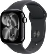 Apple Watch Series 11 [GPS 42mm] Smartwatch with Jet Black Aluminum Case with Black Sport Band - S/M. Sleep Score, Fitness Tracker, Health Monitoring, Always-On Display, Water Resistant - Image 2