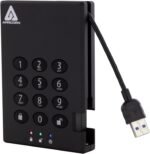Apricorn 2TB Aegis Padlock USB 3.0 256-Bit AES XTS Hardware Encrypted Portable External Hard Drive (A25-3PL256-2000) - Image 2