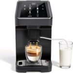 Automatic Espresso Machine With Grinder, 19 Bar Coffee Maker with Self-Cleaning& Touch Control for Latte/Cappuccino/Americano/DIY for Home/Office/Coffee Lovers//Small Cafés - Image 2