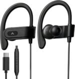Avantree C171 - USB-C Wired Earbuds with Microphone & Volume Controls, Compatible with New iPhone 15 & 16, Samsung, Google & Android Type C Phones Headphones with Ear Hook for Running & Sports - Image 2