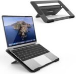 Avantree YS104 – Adjustable Aluminum Laptop Cooling Stand for Desk, Portable Holder for iPad, Tablet & Book, Foldable Ergonomic Riser Compatible with 9.7–16” Laptops including MacBook, Dell, HP & More - Image 2