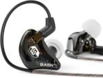 BASN Bsinger PRO in-Ear Monitors Hybrid Dynamic Dual Drivers Two Detachable MMCX Cables Musicians in-Ear Earbuds Headphones (Black) - Image 2