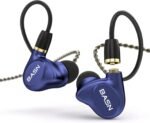 BASN Metalen 4 Drivers in-Ear Monitor Headphones, Noise Isolating IEMs with Deep Bass, for Musicians Singers Drummers Bassists(Sapphire Blue) - Image 2