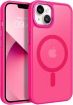 BENTOBEN Magnetic for iPhone 13 Case & iPhone 14 Case [Compatible with Magsafe] Translucent Matte Phone Case iPhone 13/14 Slim Thin Shockproof Women Men Protective Cover Cases, Hot Pink - Image 2