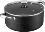 BEZIA Large 8 Quart Nonstick Stock Pot with Lid, Induction Cooking Pot Soup Pot, Non-toxic and Oven Safe, Perfect for Stews, Soups and All Stovetops, PFOA PFAS Free - Image 2