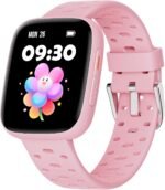 BIGGERFIVE Kids Watch No Phone Needed, 1.8" Amoled Smart Fitness Watch Pedometer, Heart Rate, Sleep Tracker, 30m Waterproof, Step Counter, Puzzle Games, 100+ Dials, Gifts for Girls 5-16, Pink - Image 2