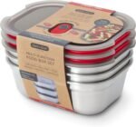 BLACK + BLUM Lunch Box Set - Meal Prep Containers Reusable for Picnic & Camping - Microwavable Stainless Steel Lunch & Dinner Food Storage Box - Leak Proof Lid - Dishwasher & Oven Safe - Medium 30oz - Image 2