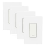 BN-LINK Smart Light Switch with Timer Function, Single Pole, 2.4GHz Wi-Fi in-Wall Switch, Neutral Wire Required, Compatible with Alexa and Google Assistant, No Hub Required, White(4 Pack) - Image 2