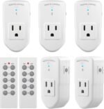 BN-LINK Wireless Remote Control Outlet Electrical Switch for Lights, Fans, Christmas Lights, Small Appliance, 100ft Long Range White (Learning Code, 5Rx-2Tx) 1200W/10A, ETL & FCC Certified - Image 2