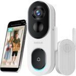 BOTSLAB 2K Doorbell Camera Wireless with Head-to-Toe View, No Monthly Fee, Video Doorbell with 2-Way Audio, Human Detection, 5200mAh Battery, 2.4Ghz WiFi - Image 2