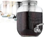 BTaT- Cold Brew Coffee Maker, 1 Gallon Mason Jars Drink Dispenser, Gallon Cold Brew Coffee Maker, Iced Tea Maker, Cold Brew Coffee Carafe, Beverage Dispenser, Glass Dispenser, Cold Brew System - Image 2