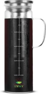 BTaT- Cold Brew Coffee Maker, 1.5 Quart,48 oz Iced Coffee Maker, Iced Tea Maker, Airtight Cold Brew Pitcher, Coffee Accessories, Cold Brew System, Cold Tea Brewing, Coffee Gift - Image 2