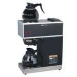 BUNN 33200.0015 VPR-2GD 12-Cup Pourover Commercial Coffee Brewer with Upper and Lower Warmers and Two Glass Decanters, Black, Stainless, Standard - Image 2