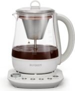 BUYDEEM K156 Tea Maker, Electric Kettle for Coffee and Tea Brewer, 6 Brew Strength Selection for Extracting, 4 Temperature Settings, Boil Dry Protection, 2 Hours Auto Keep Warm, Oat White, 1.5L/1.6QT - Image 2
