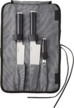Babish German High-Carbon 1.4116 Steel Cutlery Knife Set, 3-Piece (Chef, Bread, & Pairing Knive) w/Kitchen Knives Roll - Image 2