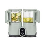 Babymoov Duo Meal Glass Baby Food Maker, Celadon Green – 4-in-1 Steamer, Blender, Defroster, and Heater with Programmable Timer, Large Capacity, Glass Bowls, Dishwasher Safe - Image 2