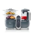 Babymoov Duo Meal Station Grey: Multi-Speed Baby Food Maker Steamer and Puree Blender, Baby Food Processor that warms & defrosts (Nutritionist Approved) - Image 2