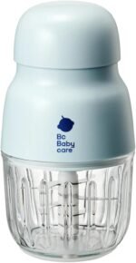 Bc Babycare Baby Food Maker-Glass Baby Puree blender for Fruit, Vegatable & Meat,Mini Food Processor for Potatoes, Grapes & Strawberries,Blue,10oz - Image 2