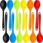 Beieverluck 12 Pack Large Silicone Cooking Spoons 10.8'' Heat Resistant Kitchen Spoons for Cooking Silicone Serving Stirring Mixing Spoons, 6 Colors - Image 2