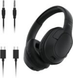 Belkin SoundForm Surround Bluetooth Over-Ear Headphones - Environmental Noise Cancelling Headphones - Wireless w/ 60H Playtime & Soft Ear Cups for iPhone, Galaxy, iPad, Travel, Home, or Office - Black - Image 2