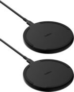 Belkin Wireless Charging Pad 15W - Qi Charger, Charging Station for Apple iPhone 17, iPhone 16/15/14 Series, AirPods, Samsung Galaxy S25, Galaxy S24, Pixel - 5ft Cable Included - Black, 2-Pack - Image 2