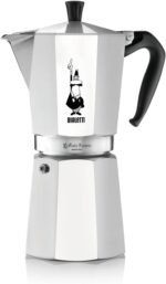 Bialetti - Moka Express: Iconic Stovetop Espresso Maker, Makes Real Italian Coffee, Moka Pot 18 Cups (27 Oz - 810 Ml), Aluminium, Silver - Image 2