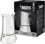 Bialetti - New Venus Induction, Stovetop Coffee Maker, Suitable for all Types of Hobs, Stainless Steel, 4 Cups (5.7 Oz), Silver - Image 2