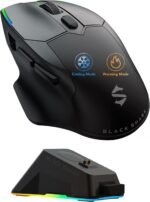 Black Shark Funcooler Wireless Gaming Mouse, Active Cooling & Heating, Dual 8KHz Polling Rate, 30K DPI Optical Sensor, Tri-Mode Wireless, Charging Dock, Ergonomic Right-Hand for PC/Mac - Image 2