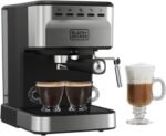 Black+Decker Semi-Automatic 15 Bar Espresso and Cappuccino Maker, Versatile Machine with Ability to use Grounds or ESE Pods to Make Your Perfect Cup of Coffee - Image 2