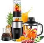Blender and Food Processor Combo, Personal Blender for Shakes and Smoothies, Suitable for Kitchen, Home, 700W Electric Blender with Mixer Grinder/Chopper - Image 2