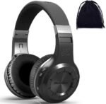 Bluedio H Turbine Wireless Bluetooth 5.0 Stereo Headphones with Mic, Shocking Bass Headphones with Storage Bag for Music Enthusiast, Voice Control (Black) - Image 2