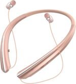 Bluetooth 5.0 Neckband Bluetooth Headphone, Sweat Resistant Noise Cancelling Stereo Headphones, and Retractable Ear Tips for Music, Conference, Videos (Pink) - Image 2