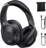 Bluetooth 5.2 Hybrid Active Noise Cancelling Headphones for Airplane Travel, 90H Playtime Wired and Wireless Over Ear ANC Headset for Adults, Android, Home Office - Image 2