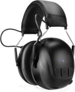 Bluetooth 6.0 Hearing Protection with 120H Working Time, 30dB Safety Earmuffs, Rechargeable Ear Protection Headphones with Mic for Mowing, Workshops, Construction, Snowblowing, Black - Image 2