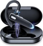 Bluetooth Headset Single Ear Business Earbuds, Bluetooth 6.1 Wireless Headphones with Mic,Earbuds with 800mAh Charging Case,100H Standby Time Bluetooth Earpiece,Earphones for Work,Trucker,Office - Image 2