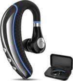 Bluetooth Headset, Wireless Earpiece V5.0 Bluetooth Earpiece Ultralight Hands Free for Business/Office/Driving/Sporting - Image 2