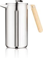 Bodum 34 oz Douro Double Wall French Press Coffee Maker, Polished Stainless Steel - Image 2