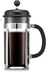 Bodum Caffettiera French Press Coffee Maker, Black Plastic Lid and Stainless Steel Frame, 8-Cup, 34-Ounce - Image 2