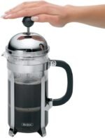 BonJour Coffee Stainless Steel French Press with Glass Carafe, 33.8-Ounce, Monet, Black Handle - Image 2