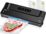 Bonsenkitchen Vacuum Sealer Machine with 40 Bags | Compact Food Sealer for Kitchen Storage & Meal Prep | Multiple Modes​​ | External Vacuum System, Black - Image 2