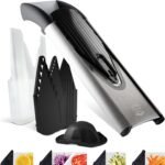 Borner V6 Exclusive Line V-Mandoline Slicer 8-in-1 Pro-Set, Stainless Steel Vegetable Cutter with Safety Insert, Slice Insert, 2 Blade Inserts - Image 2