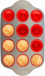 Boxiki Kitchen Non-Stick 12 Cup Silicone Muffin Pan With Steel Frame - BPA Free, Non-Toxic, Anti-Warp, Durable & Easy to Pop Silicone Muffin Tin - Perfect Cupcake Pan - Image 2