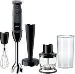 Braun Multiquick 5 Vario Hand Blender (SS Blending Shaft+1.5C Chopper+ Masher + Whisk+ Beaker), MQ5027, Black - Image 2