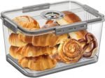Bread Box for Kitchen Countertop | Airtight Bread Storage Container with New Upgrade Time Recording Lid – Bread Keeper for Homemade Bread, Donuts, Bagels, Toast, and Cookies - Image 2