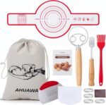 Bread Making Tools with Danish Dough Whisk Set, Sourdough Bread Scoring Tool & Baking Supplies - Bread Lame, Silicone Baking Sling, Bread Bag & More, Bread Baking Supplies - Image 2