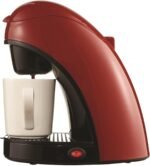 Brentwood TS-112R Single Cup Coffee Maker, 8.75 x 6.75 x 9.5-Inch, Red - Image 2