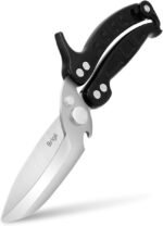 Brigii Kitchen Shear, Stainless Steel Heavy Duty Poultry Shears, Multi-Purpose Kitchen Scissors for Cutting Chicken, Fish, Seafood, and Vegetables-Black - Image 2
