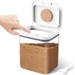 Brown Sugar Container Airtight, 2 Quart Brown Sugar Keeper Storage Container with Spoon - Image 2