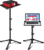 CAHAYA Projector Stand Tripod Adjustable - Stable for Tablets Phones Book Height 26" to 51.5" Multifunctional Laptop DJ Rack Stand Portable for Outdoor Movies CPS0331 - Image 2