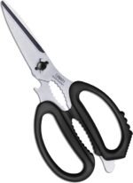 CANARY Japanese Kitchen Scissors Heavy Duty 8.2", Made in JAPAN, Dishwasher Safe Come Apart Blade, Multipurpose Kitchen Scissors, Sharp Serrated Japanese Stainless Steel, Black - Image 2